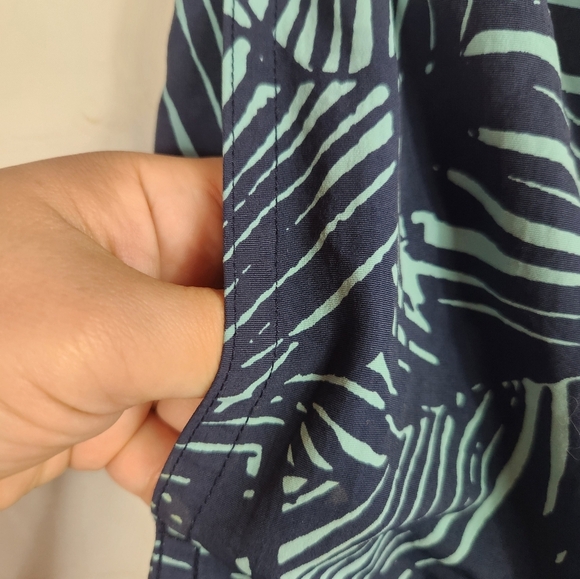 Patagonia Men’s Baggies Long Casual Swim Trunk Shorts Navy Palm Print Medium - Picture 7 of 15